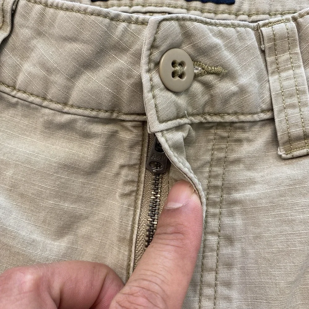 Y2K Abercrombie & Fitch Ripstop Carpenter Pants Double Knee Mens 29x30 Loose Fit